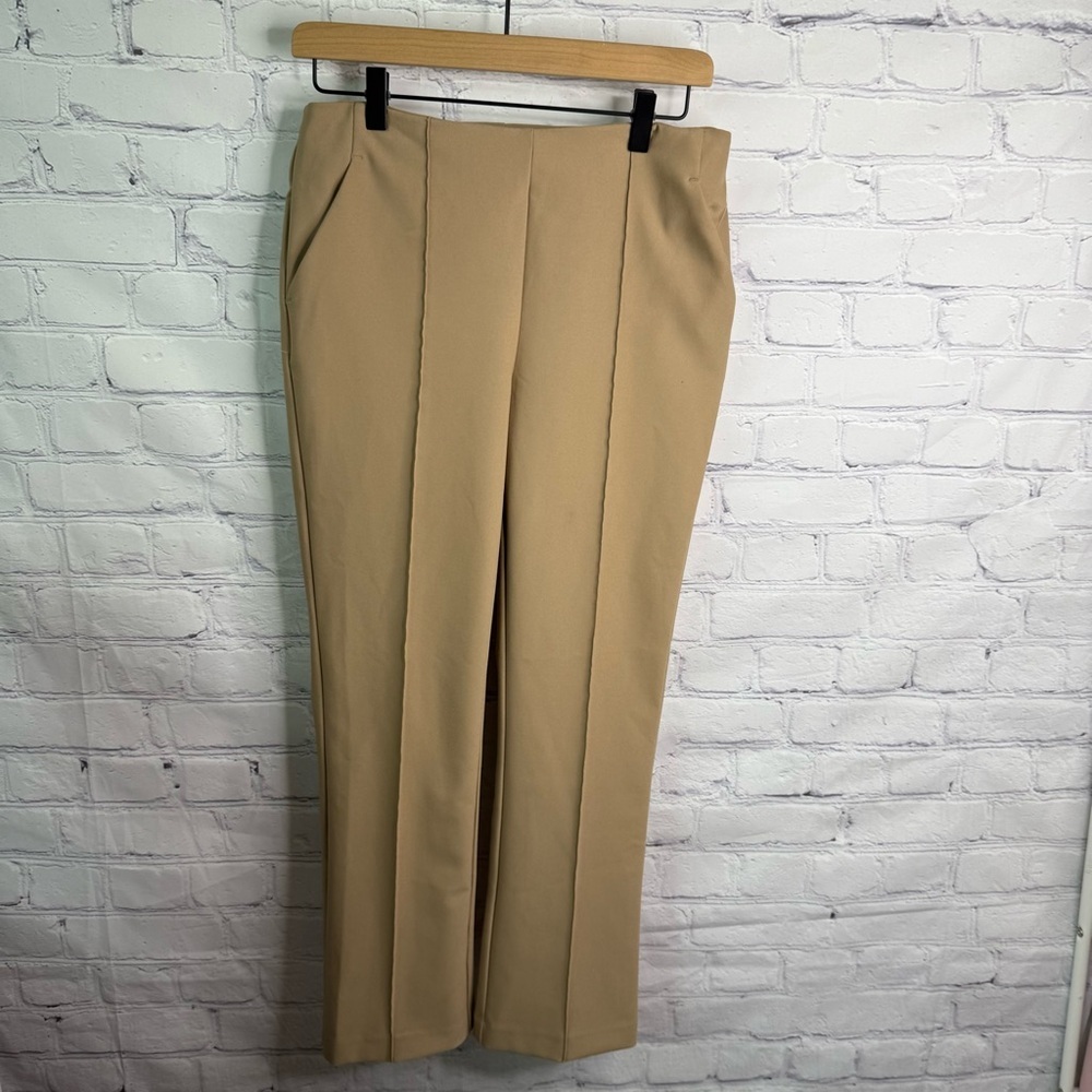 RACHEL ZOE Tan Stretch Dress Pants 4